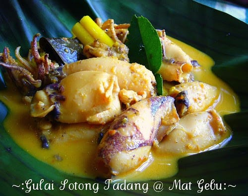 Gulai Sotong Padang Mat Gebu