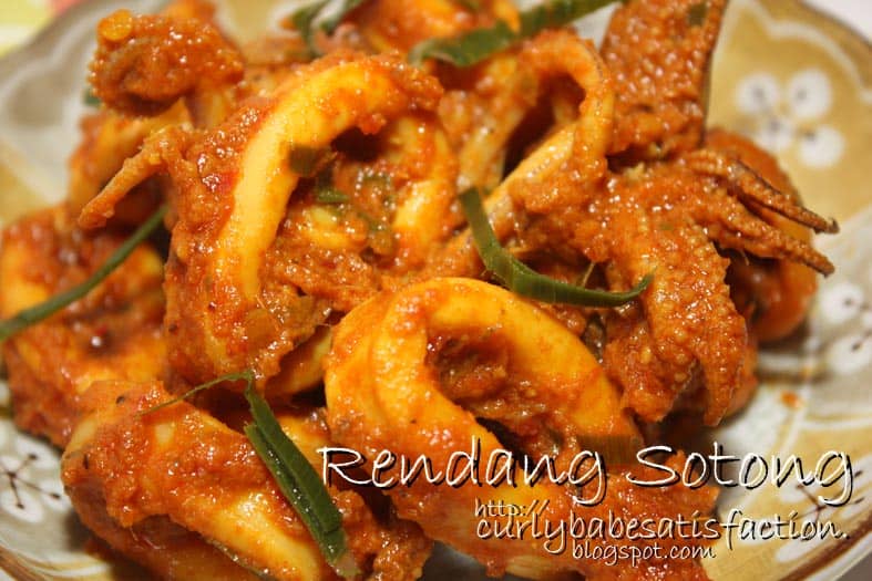 Rendang Sotong Ayu