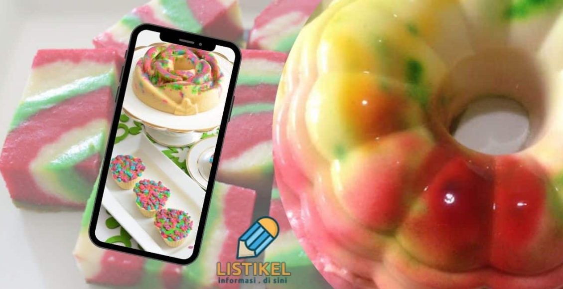 Resepi Puding Roti Pelangi