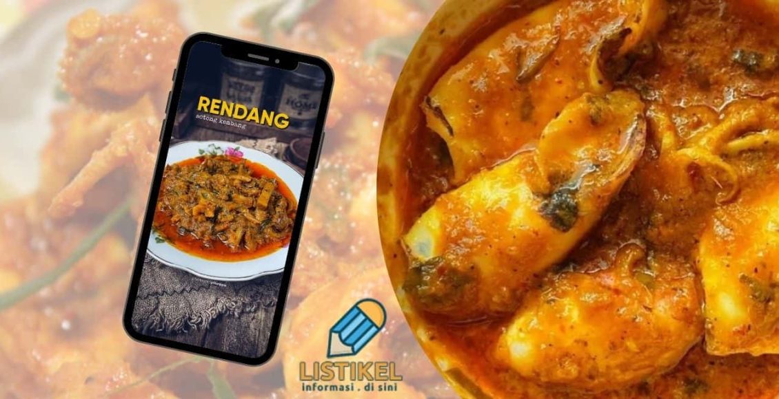 Resepi Rendang Sotong Sedap