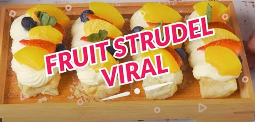 Fruit Strudel Puff Pastry Viral