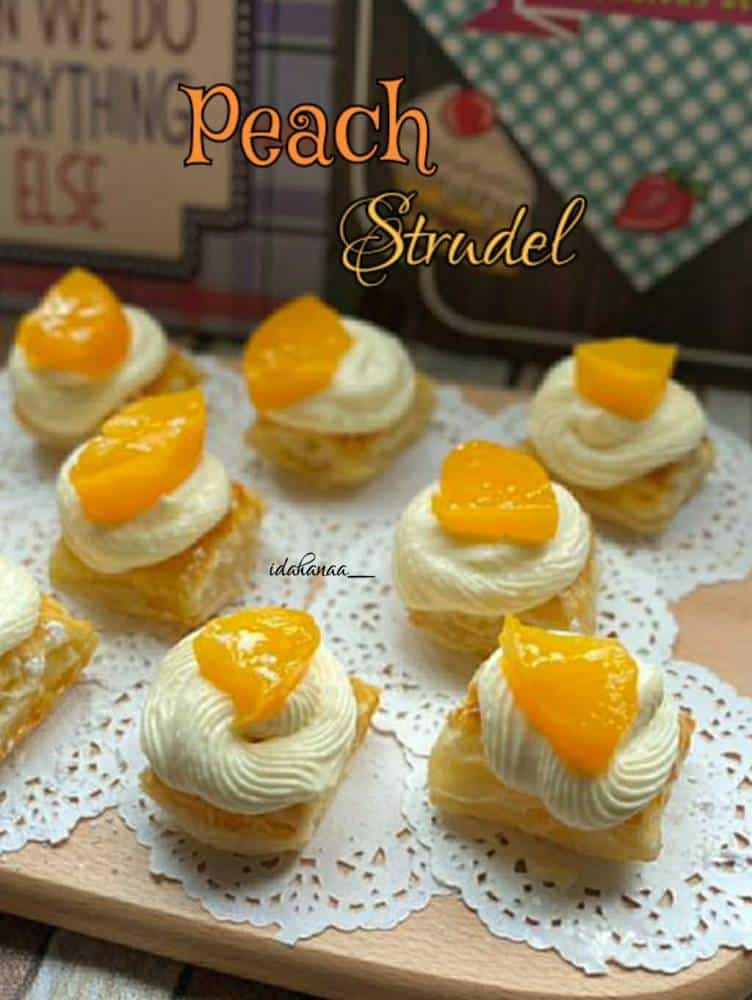 Peach Strudel Rasa Sedap Macam Bakeri