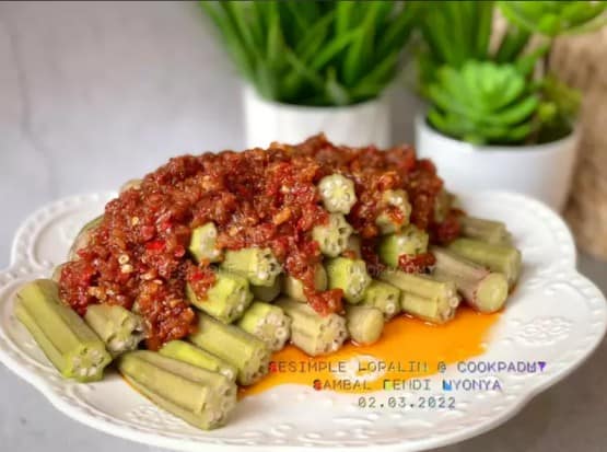 Resepi Sambal Bendi Nyonya Sesimple Loralin