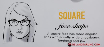 Bentuk Muka Petak (Square Face)